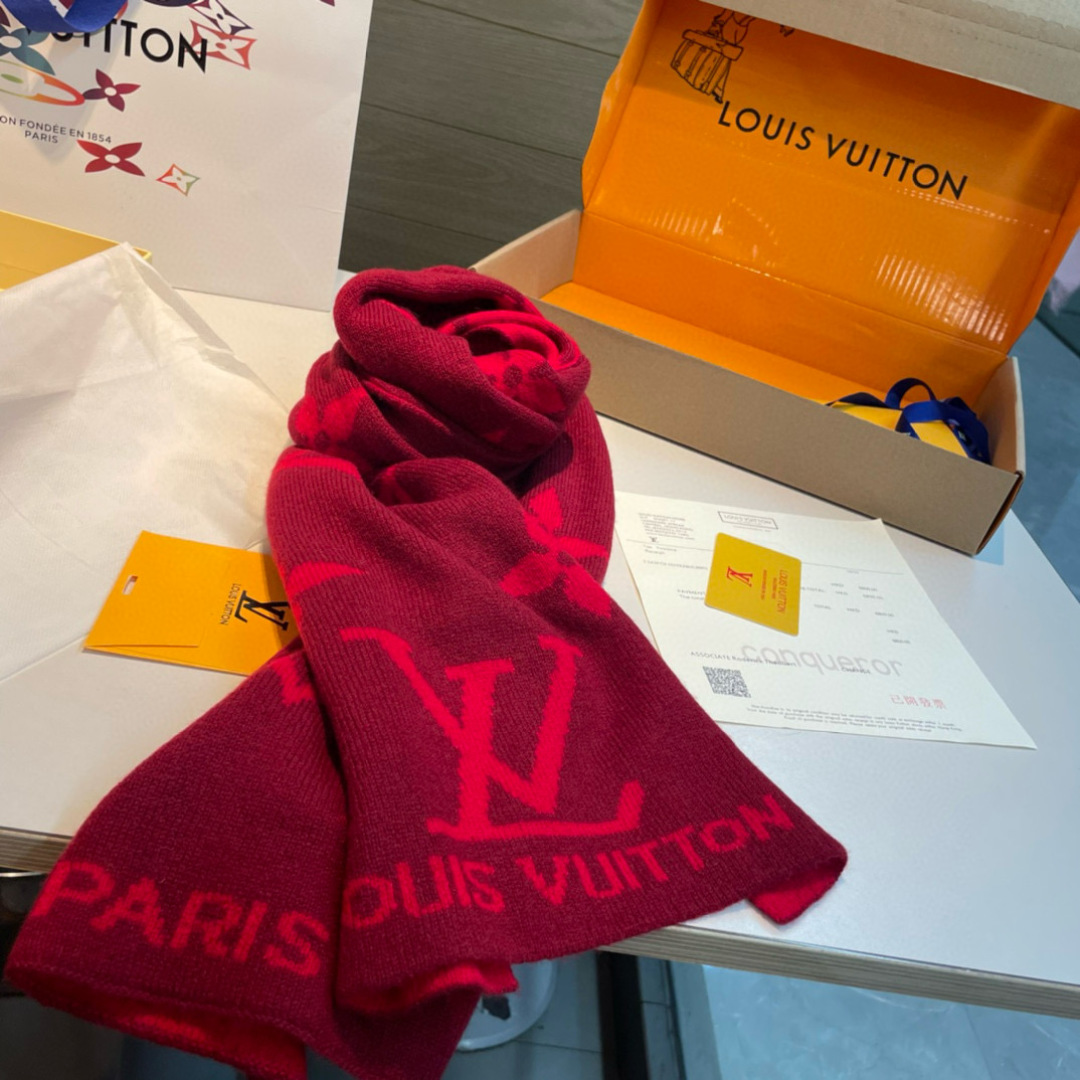 Louis Vuitton scarves are luxurious and come in all sizes