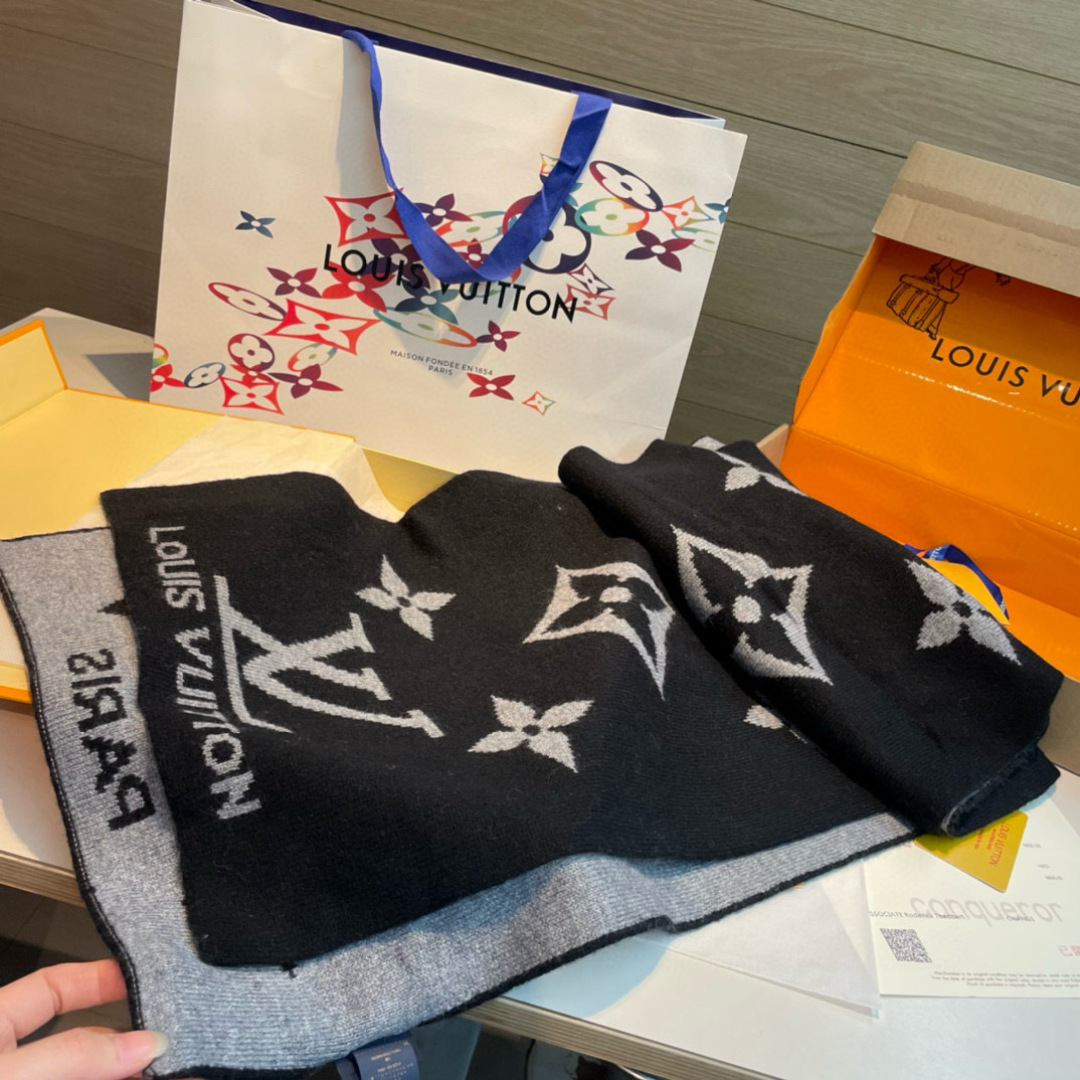 Louis Vuitton scarves are luxurious and come in all sizes