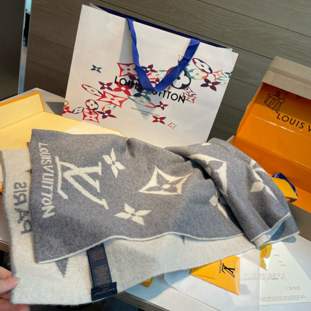 Louis Vuitton scarves are luxurious and come in all sizes