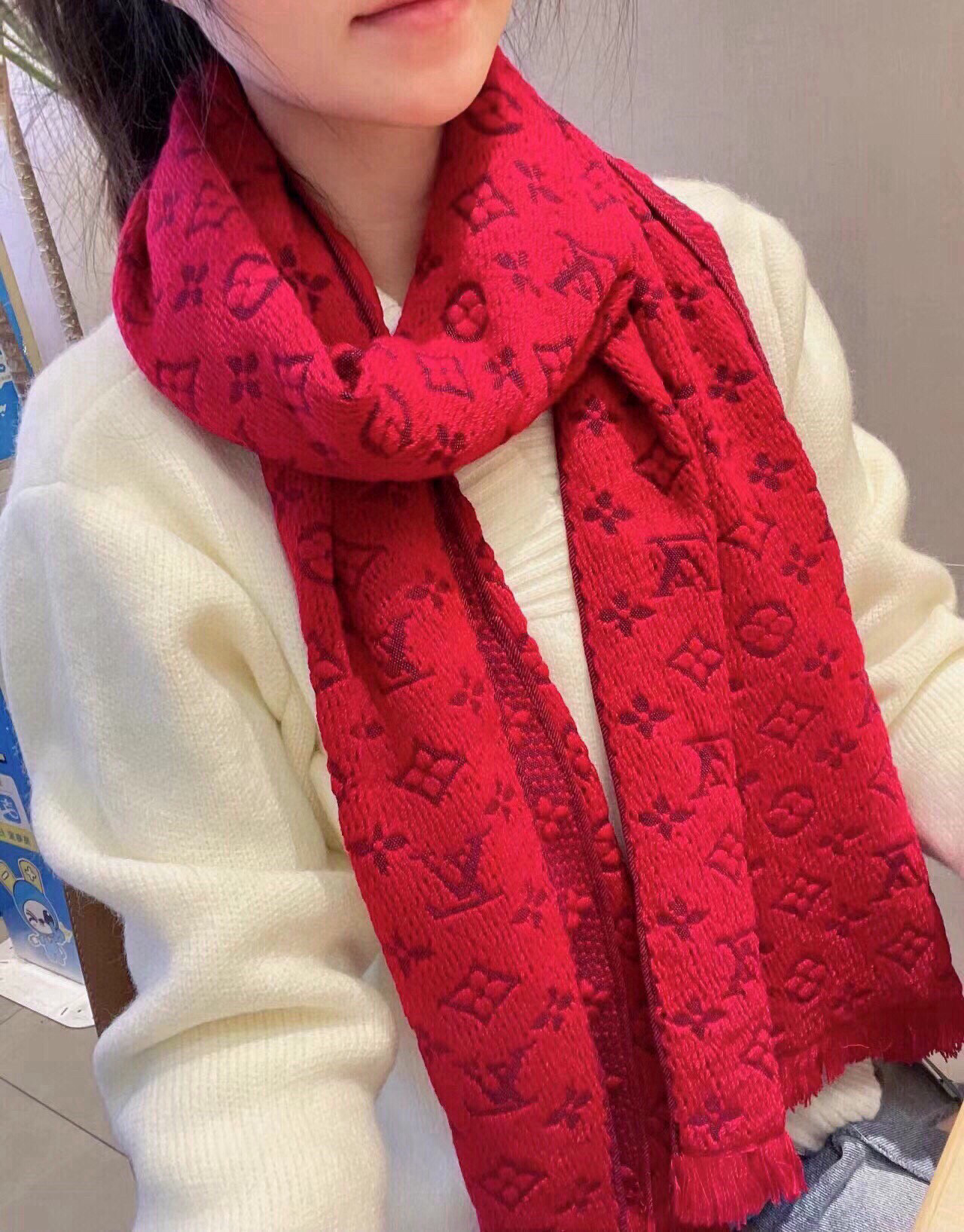 LV unisex scarf