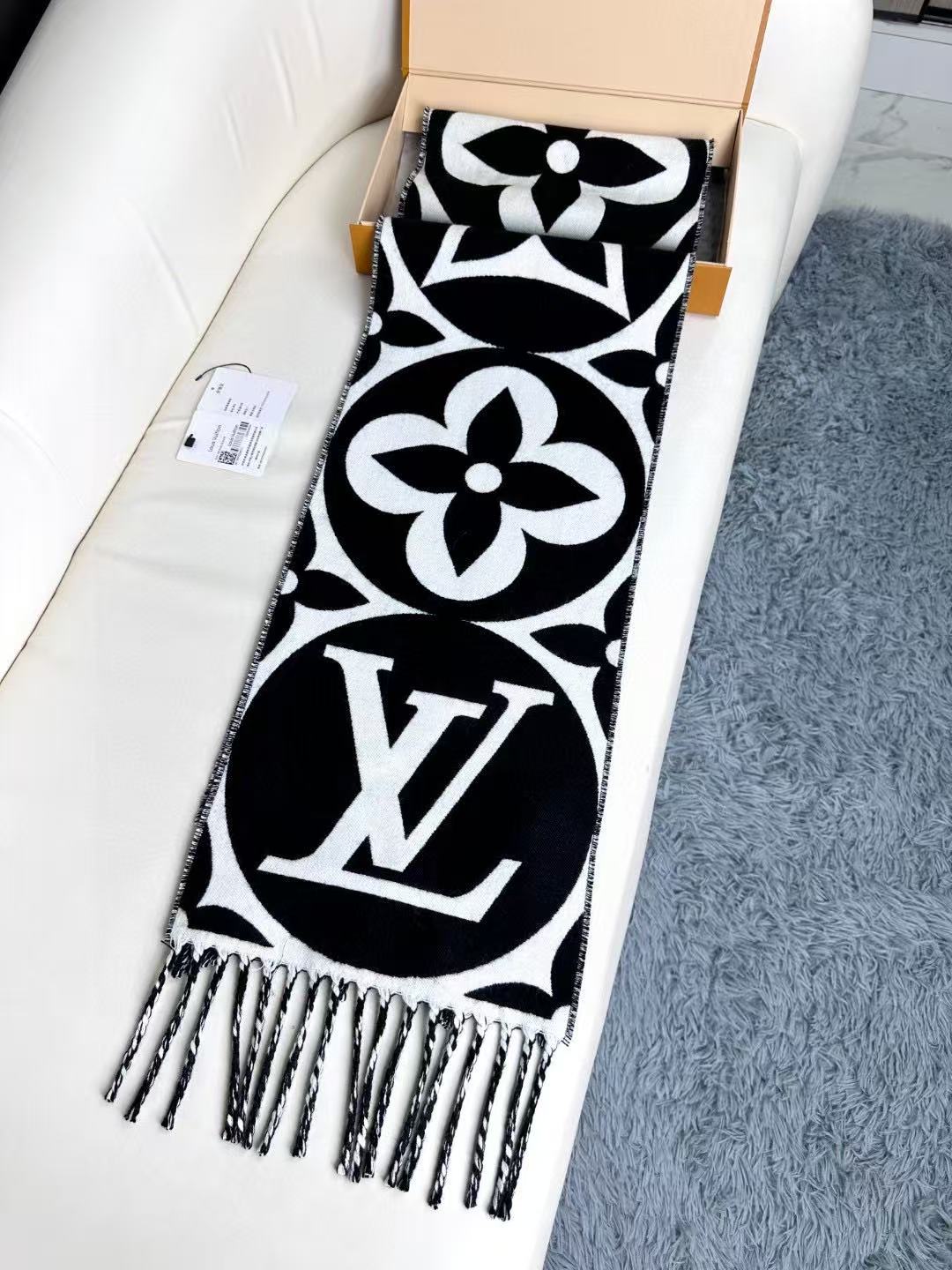 Louis Vuitton Large Monogram Floral Scarf