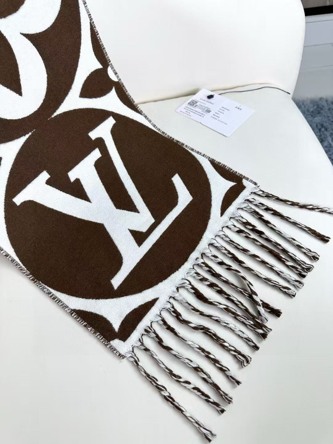 Louis Vuitton Large Monogram Floral Scarf