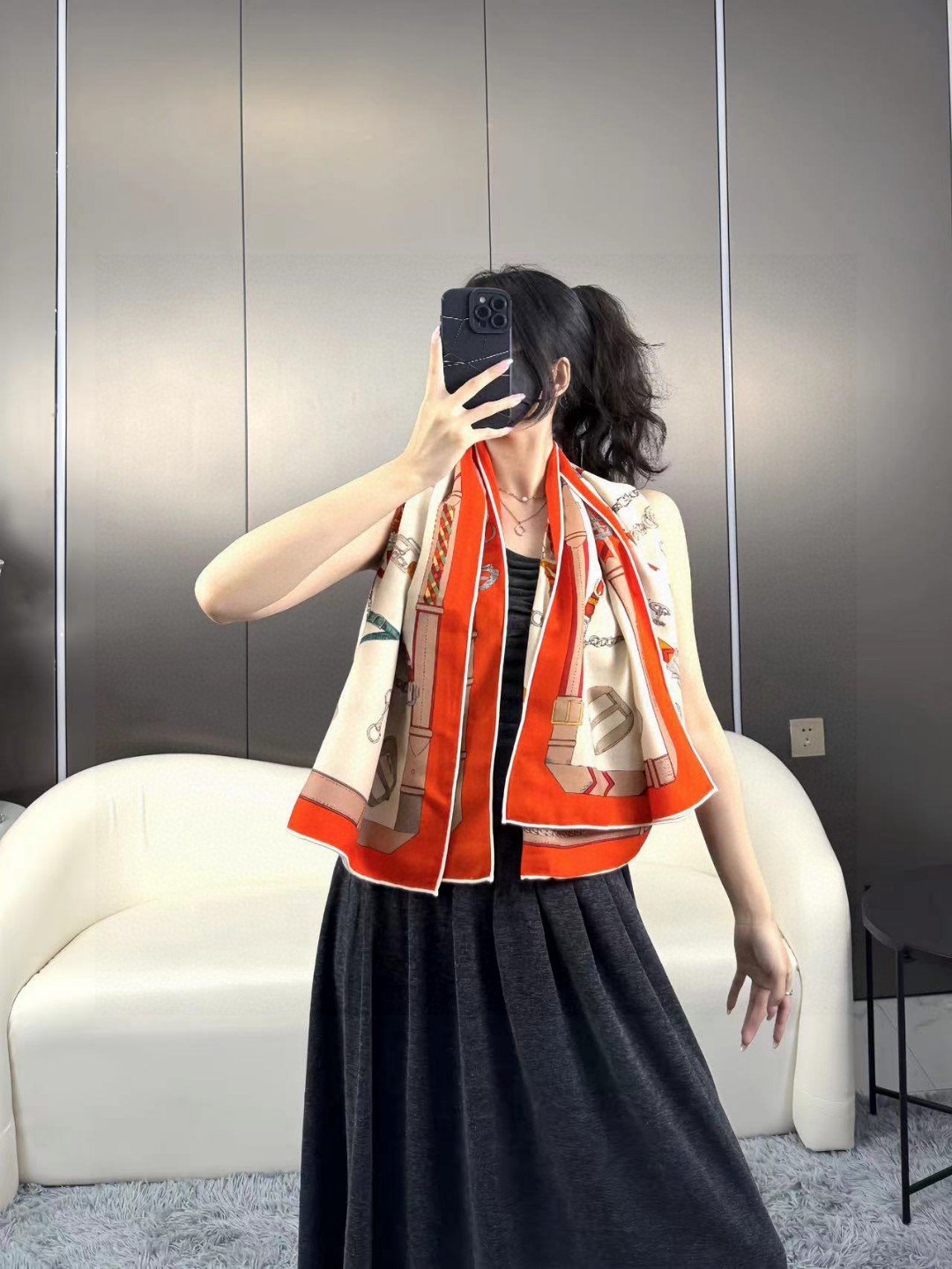 Hermès Leaping Horse Scarf