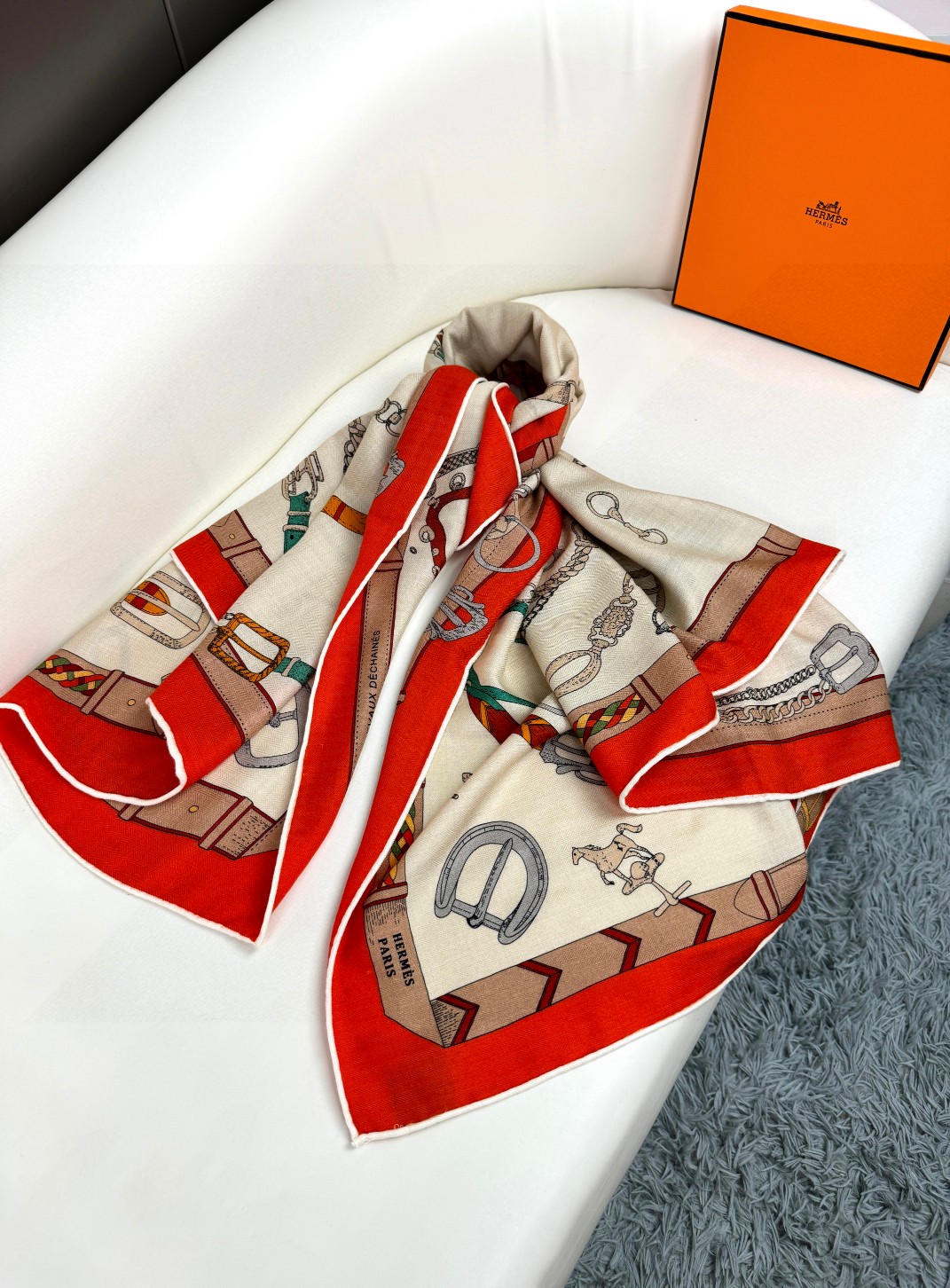 Hermès Leaping Horse Scarf