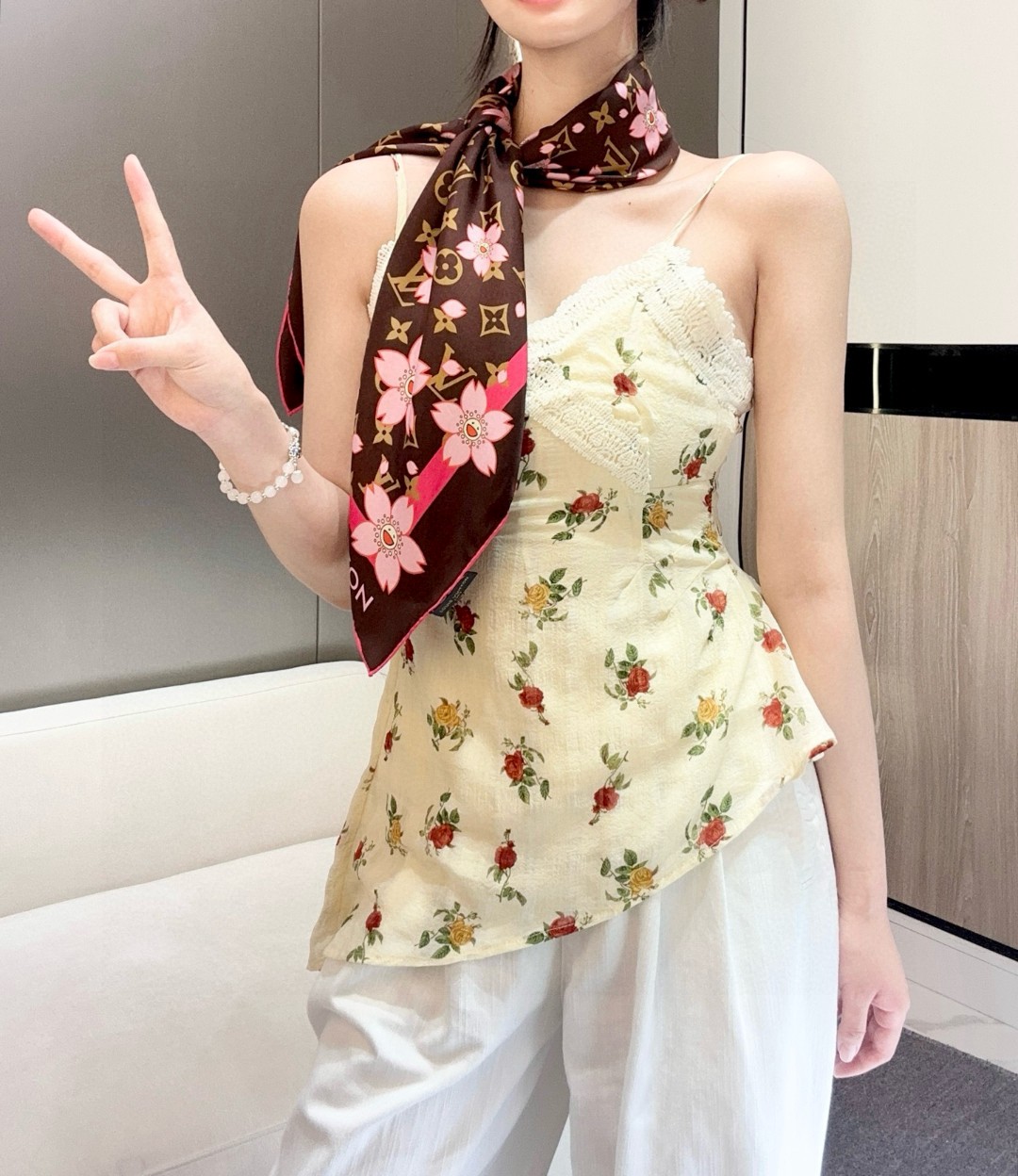LVx TM MONOGRAM CHERRY BLOSSOM
