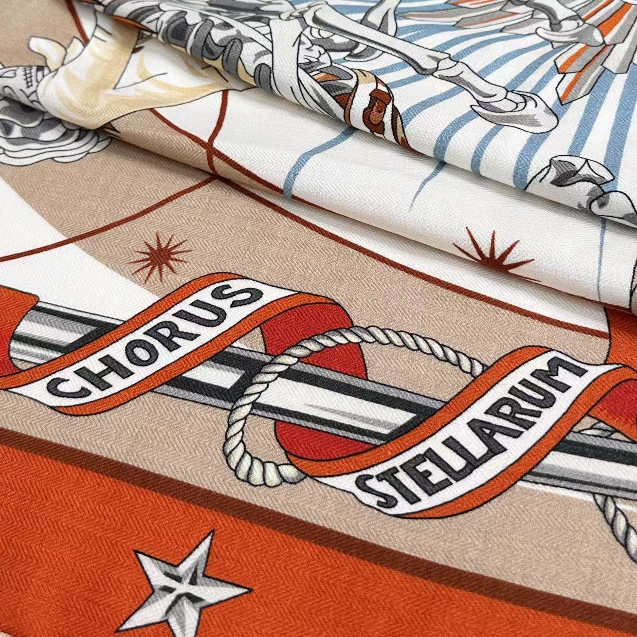Hermès Star Chorus double-sided velvet
