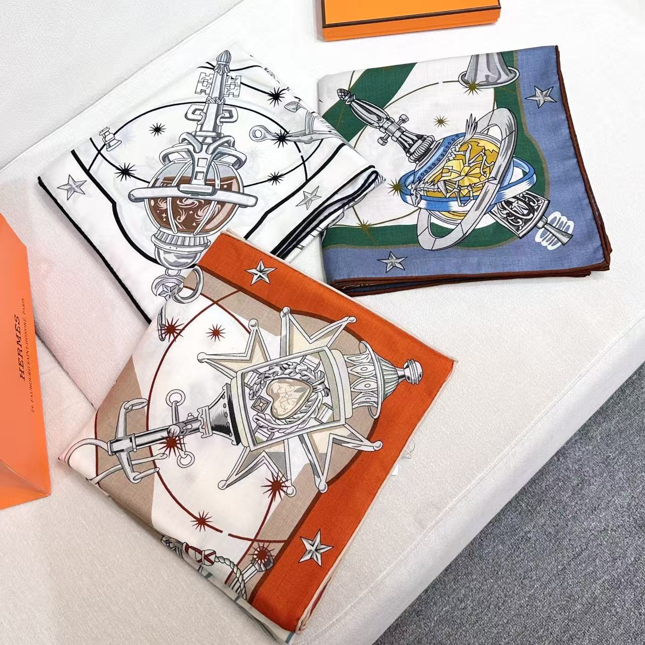 Hermès Star Chorus double-sided velvet