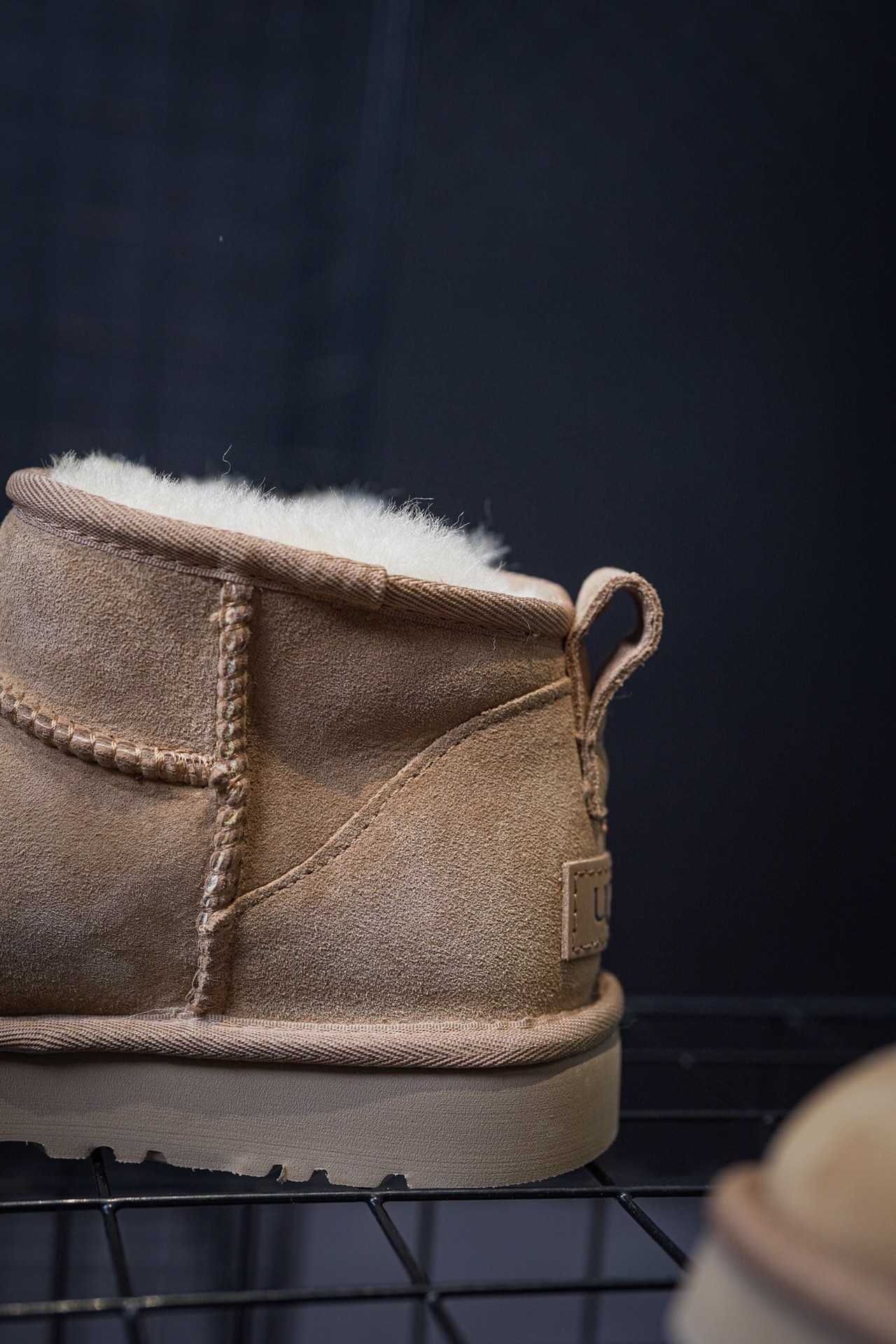UGG snow boots mini low top maroon