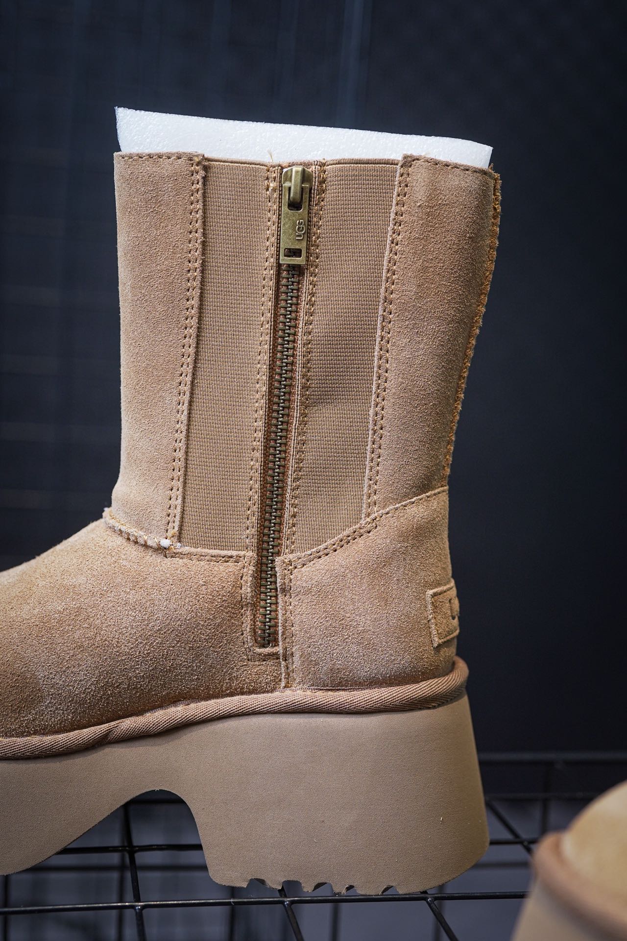 UGG snow boots fisherman zipper high boots black, walnut, chestnut