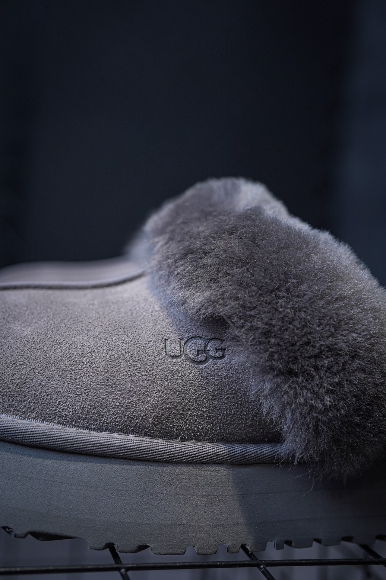UGG Snow Boots Thin Sole Half Slipper Maroon/Black/Gray