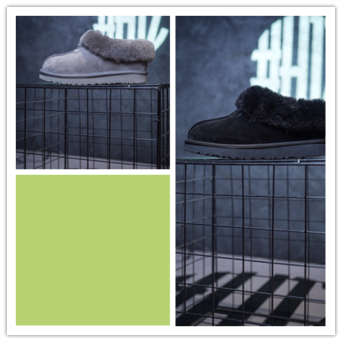 UGG Snow Boots Thin Sole Tate Grey/Black