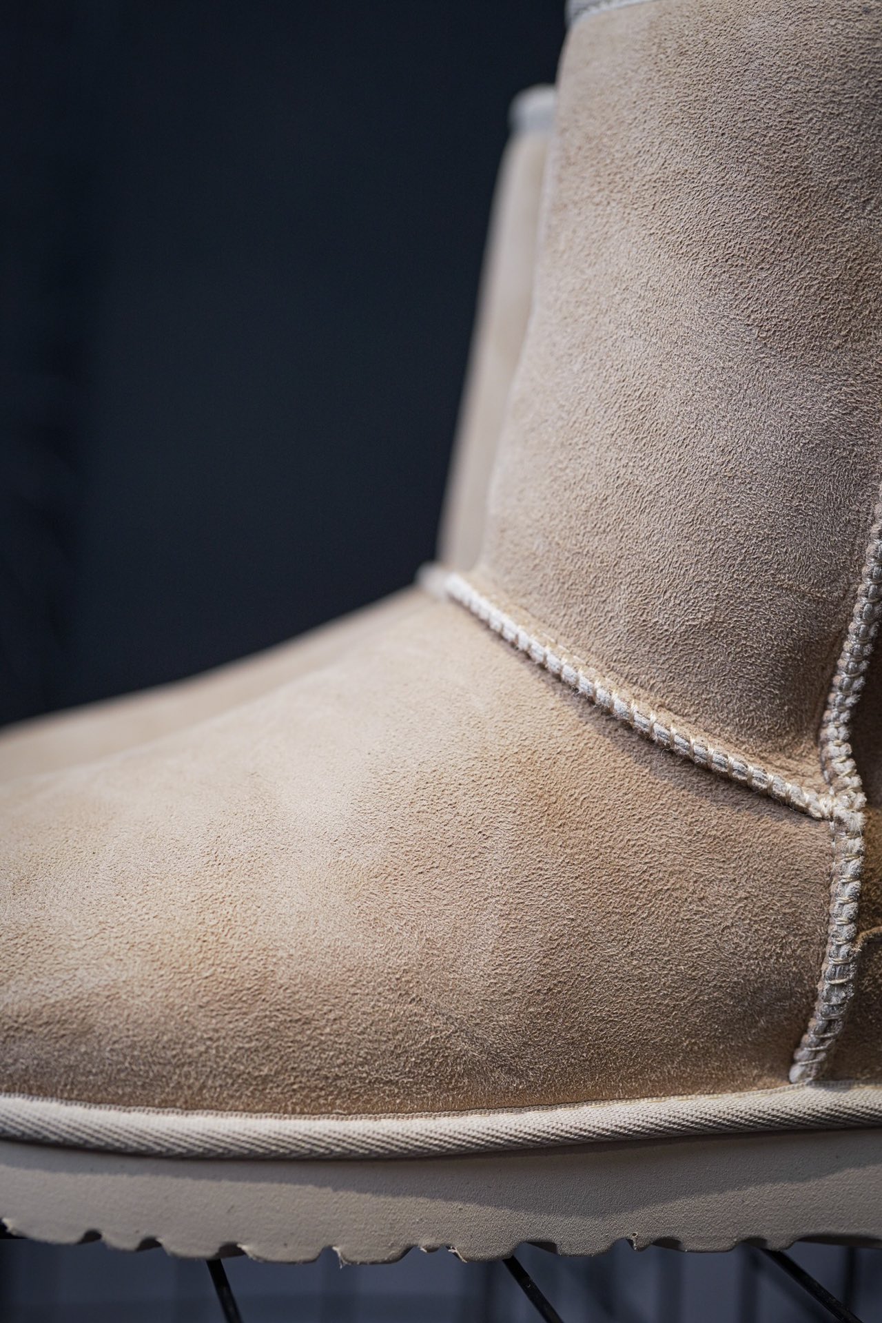 UGG Snow Boots Elastic Round Toe Sleeve Maroon