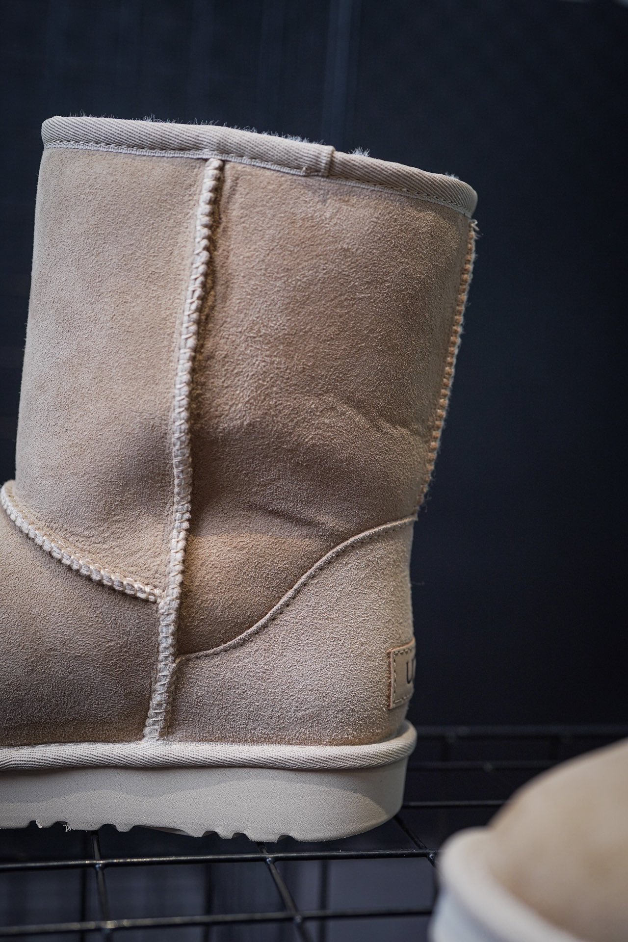 UGG Snow Boots Elastic Round Toe Sleeve Maroon