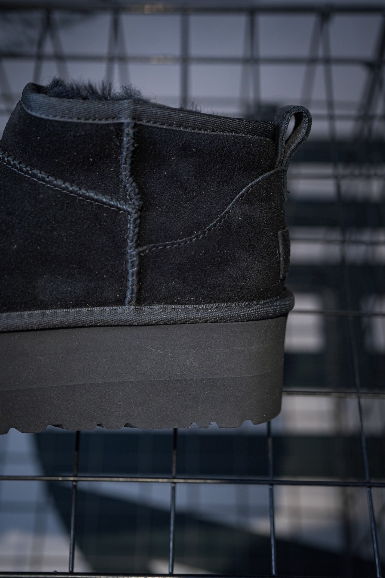 UGG snow boots thick sole 5CM mid-cut black