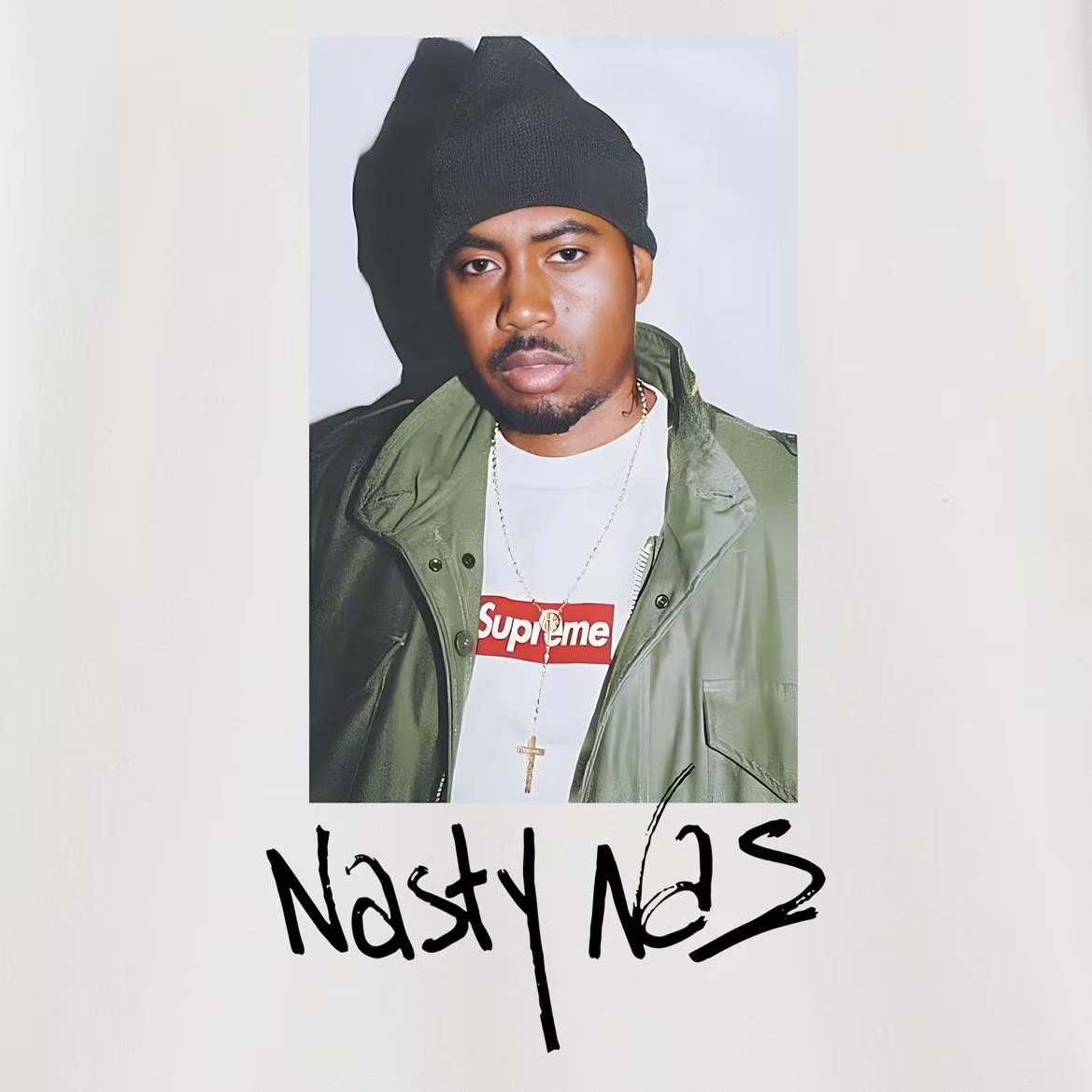 Supreme FW17 Nas Tee Black