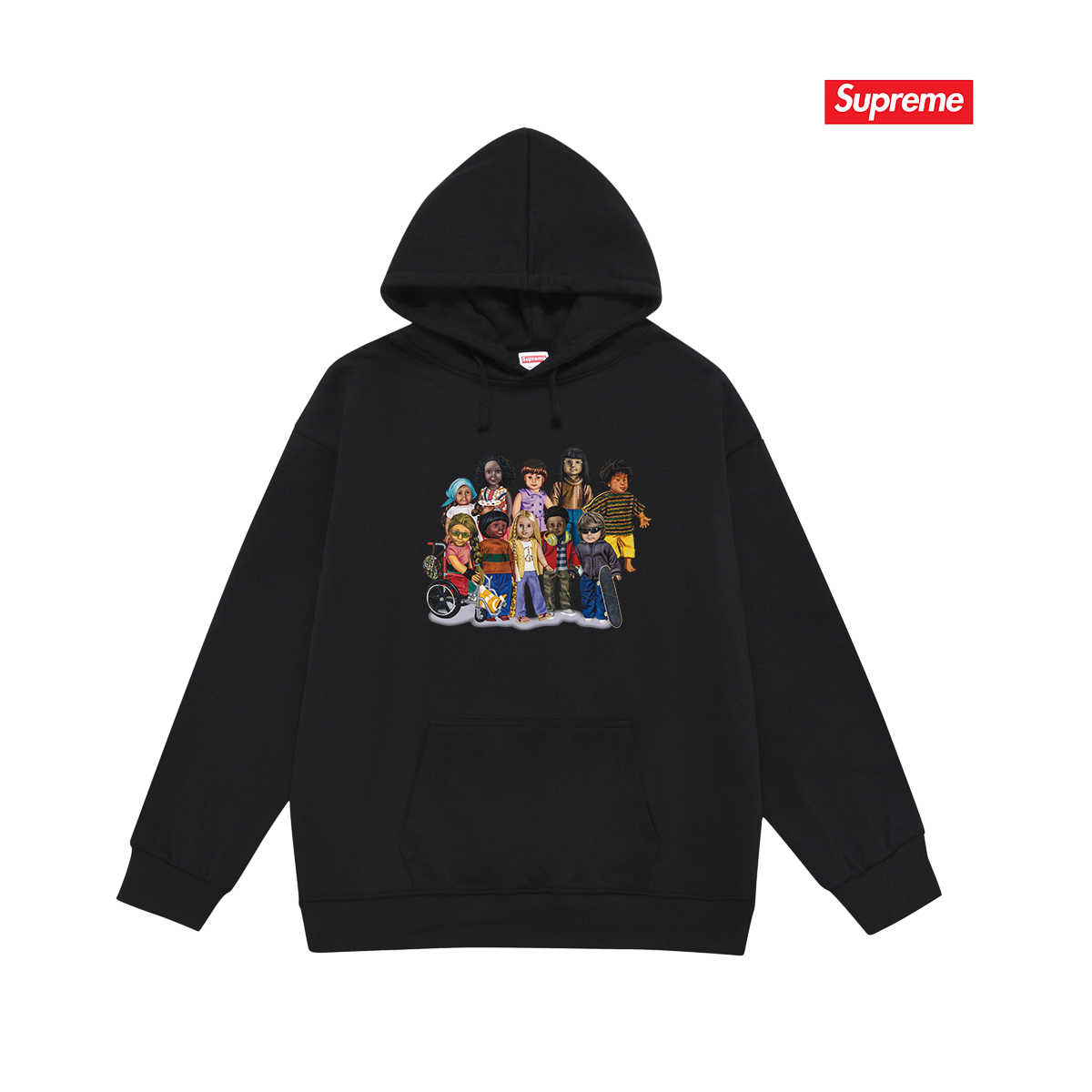supreme*Balenciaga printed hooded sweatshirt