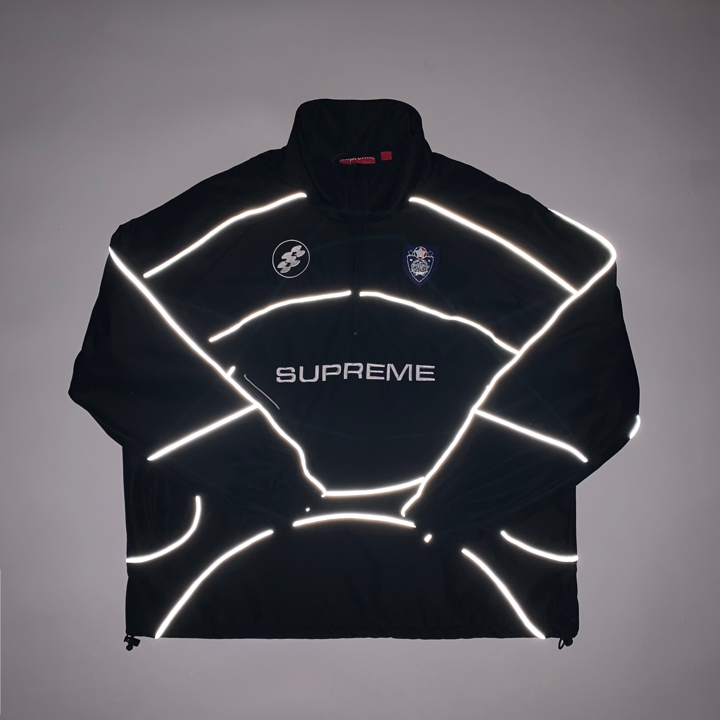 Supreme FW24 WEEK11 Reflective Piping Pullover