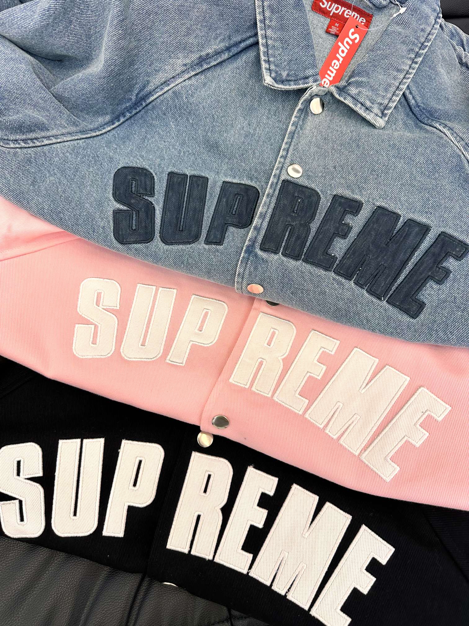 Supreme SS25 WEEK17 Arc Denim Coaches Jacket