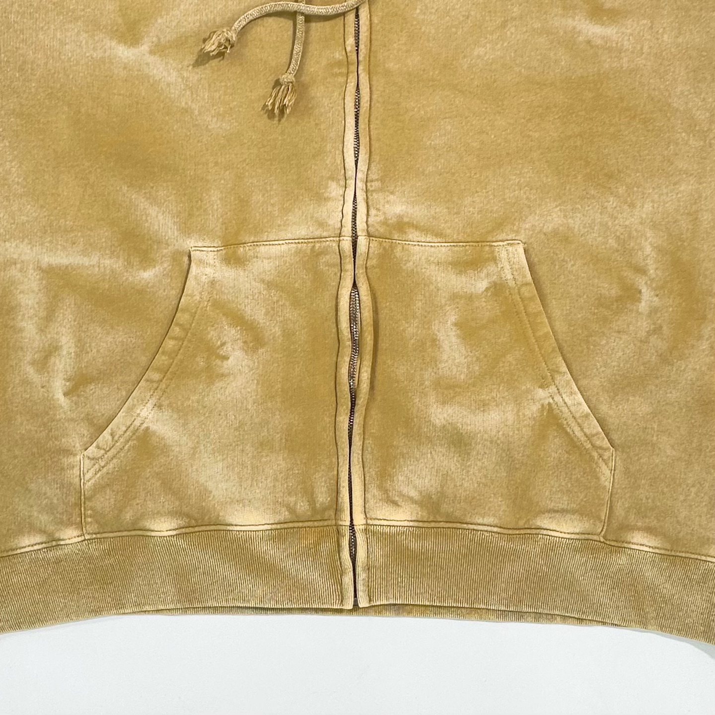 Gallery Dept Khaki Ripple Zip Hoodie