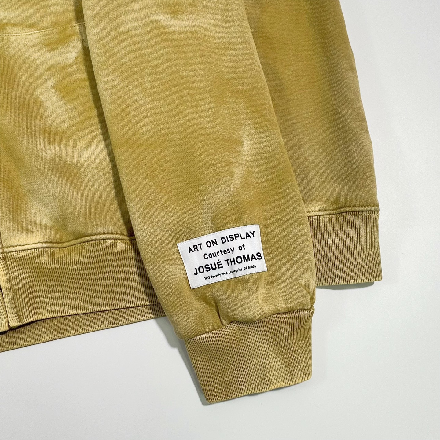 Gallery Dept Khaki Ripple Zip Hoodie