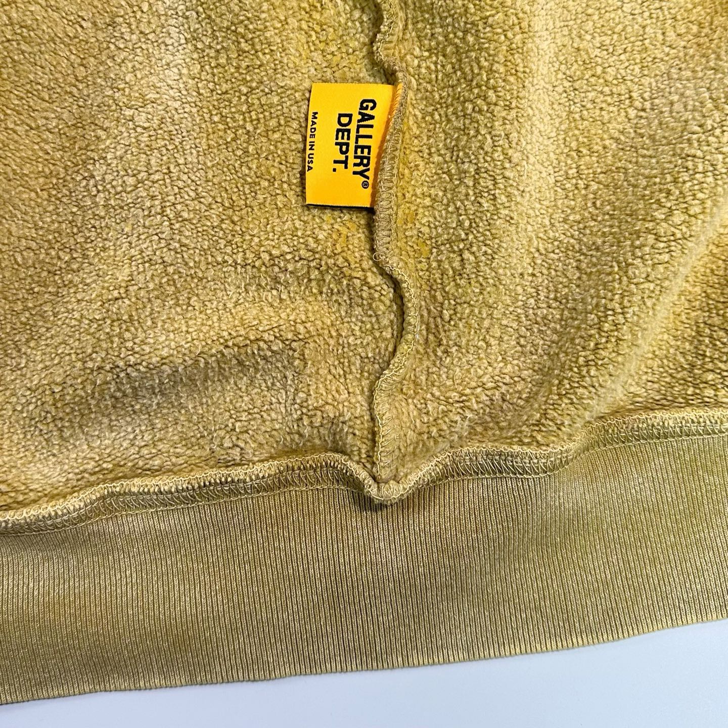 Gallery Dept Khaki Ripple Zip Hoodie