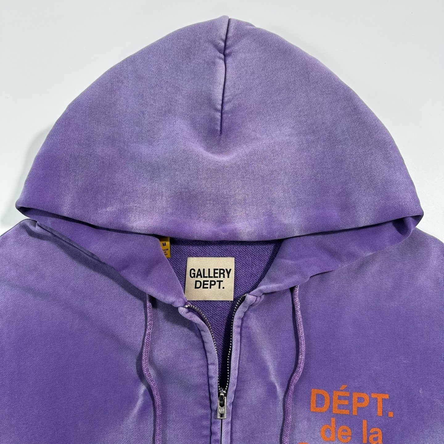 Gallery Dept Khaki Ripple Zip Hoodie