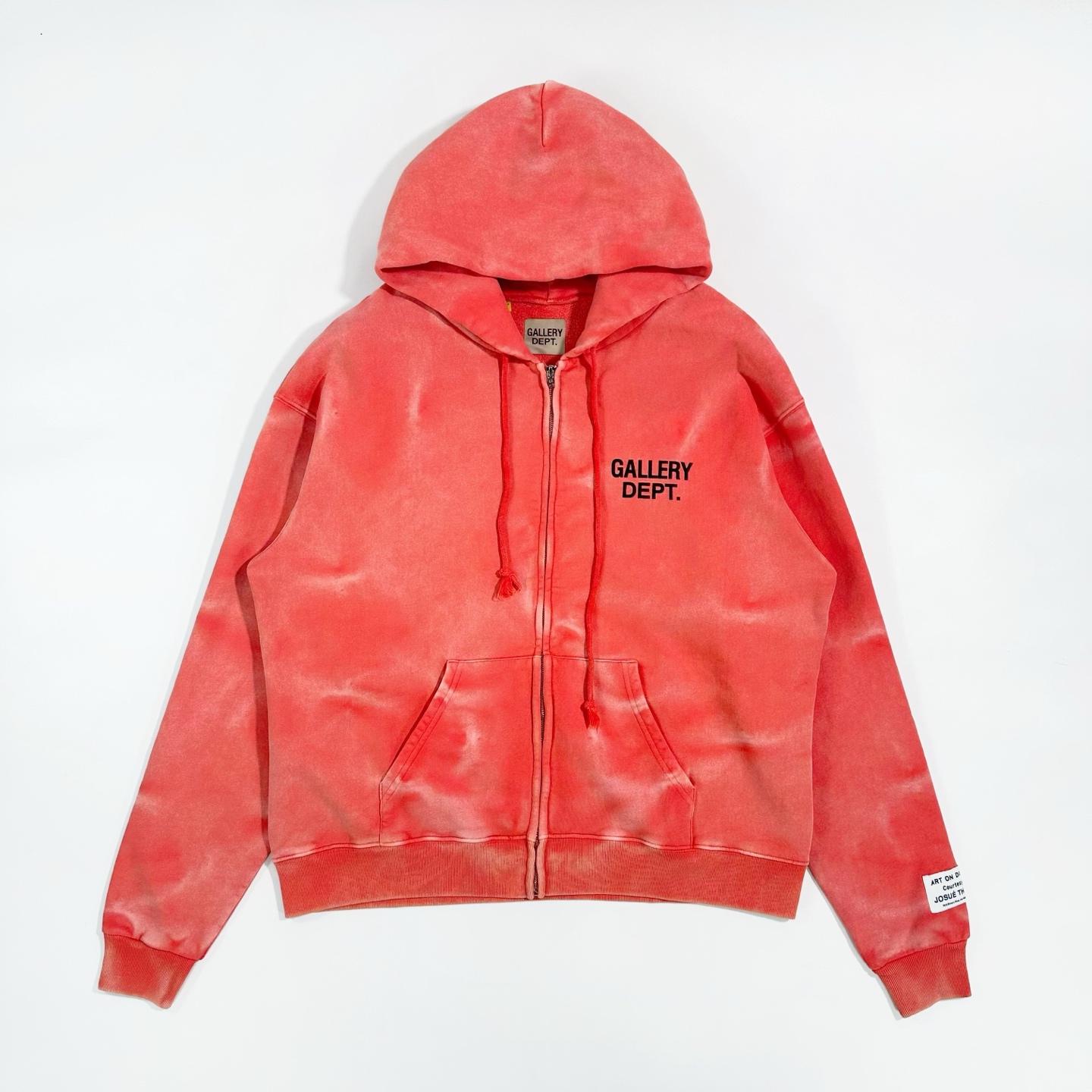 Gallery Dept Khaki Ripple Zip Hoodie