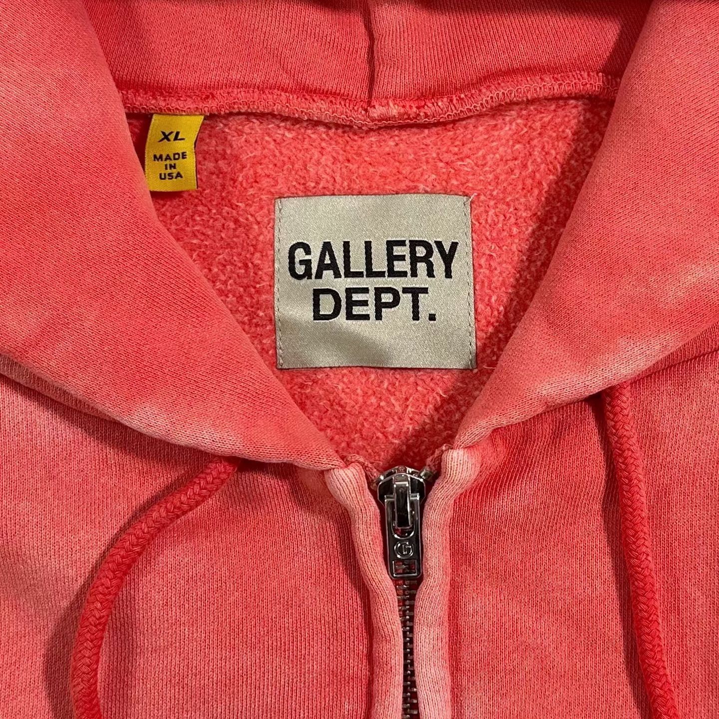 Gallery Dept Khaki Ripple Zip Hoodie
