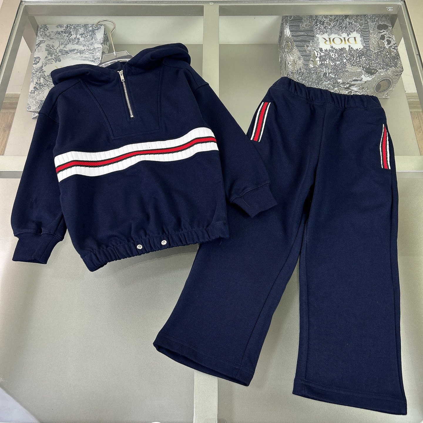 Gucci, Burberry, LV boys and girls suits