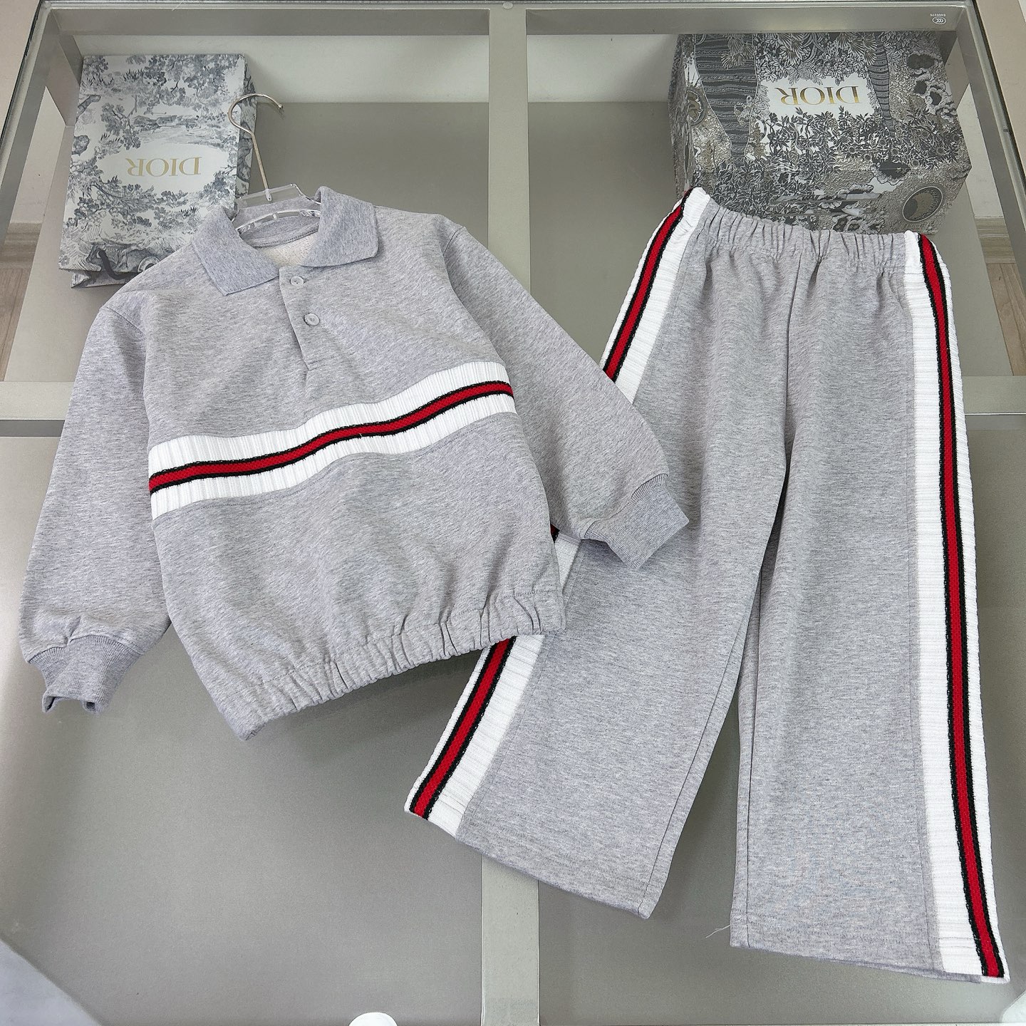 Gucci, Burberry, LV boys and girls suits