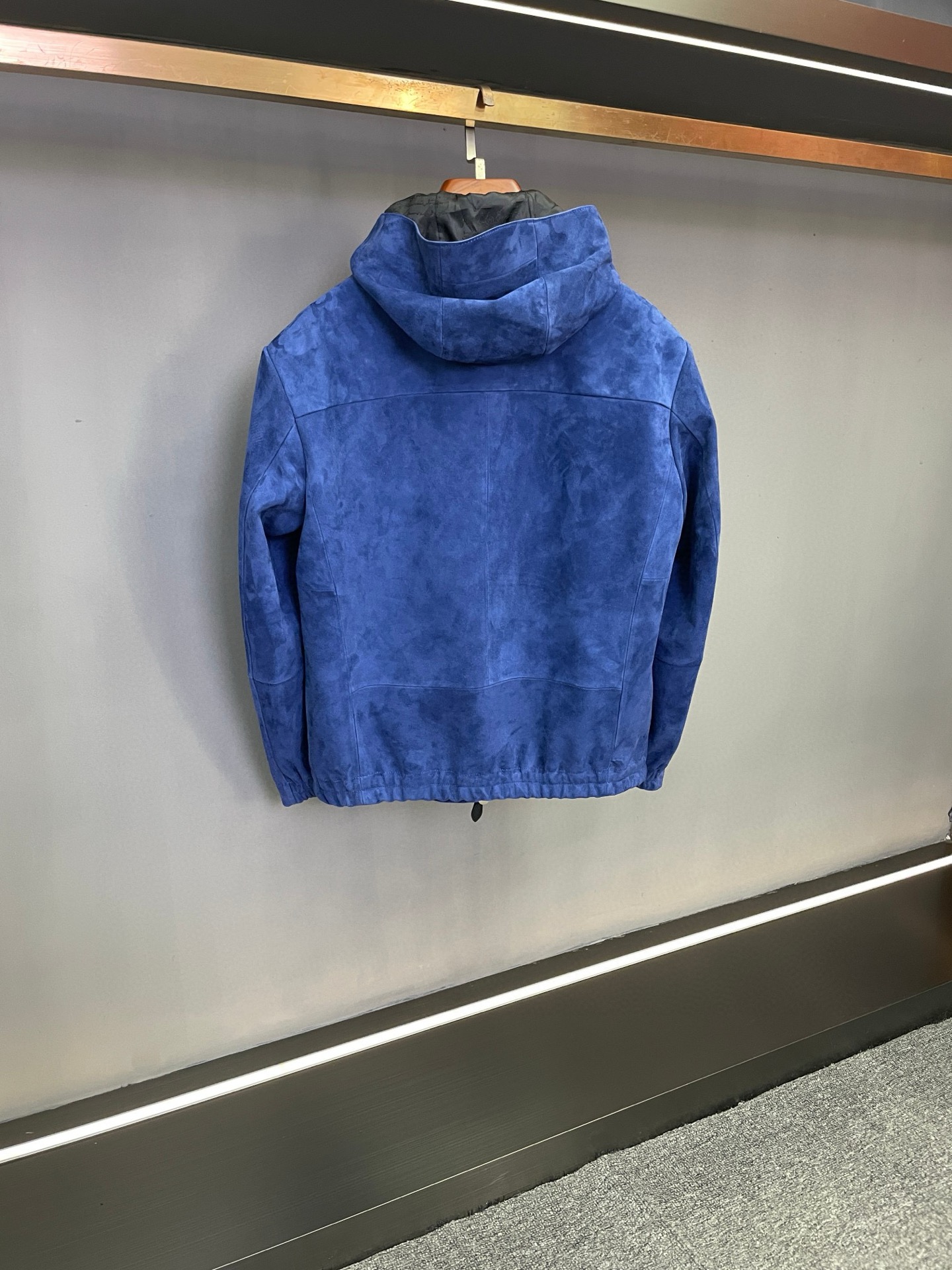 BERLUTI sheepskin jacket hoodie