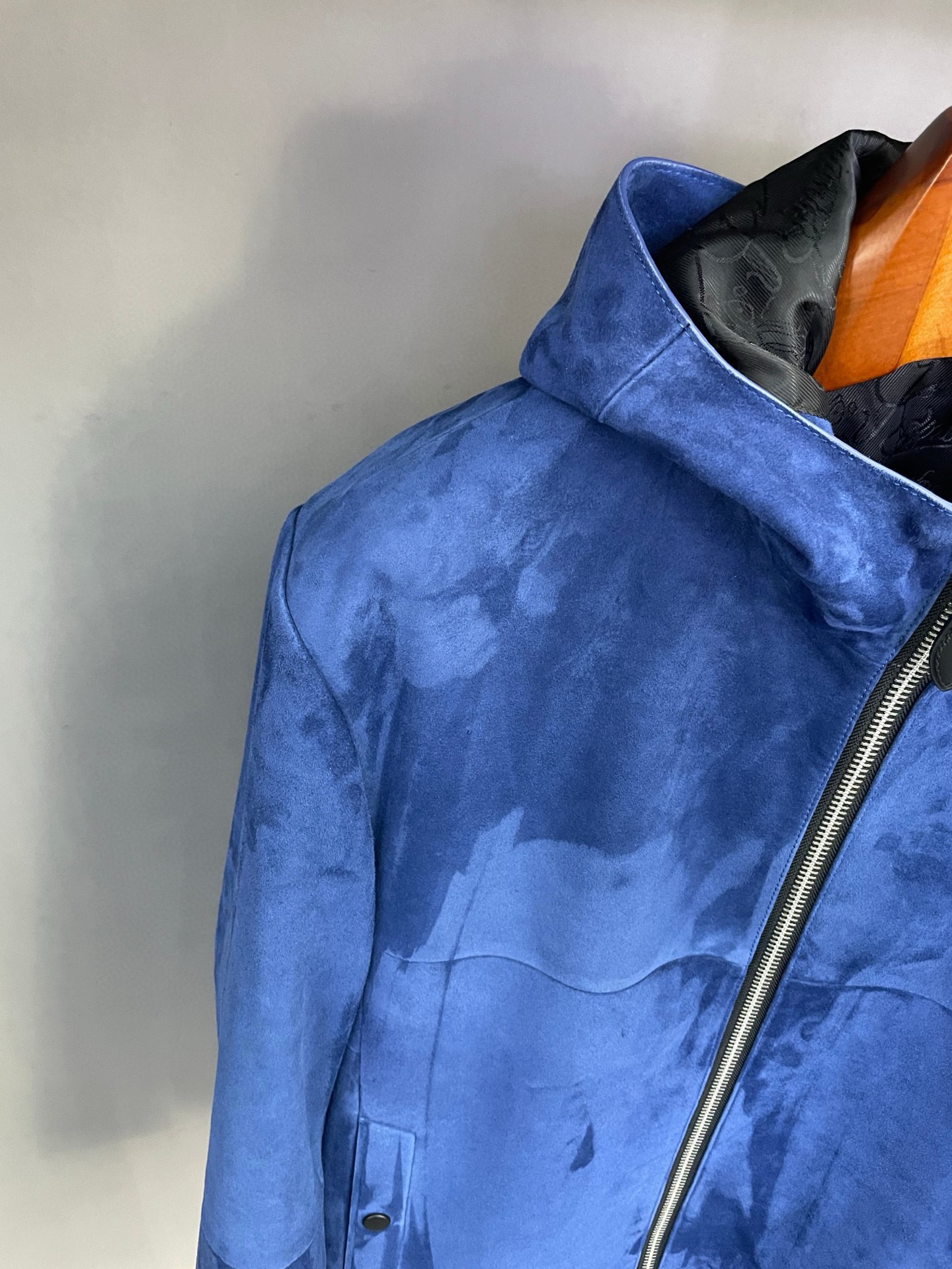 BERLUTI sheepskin jacket hoodie