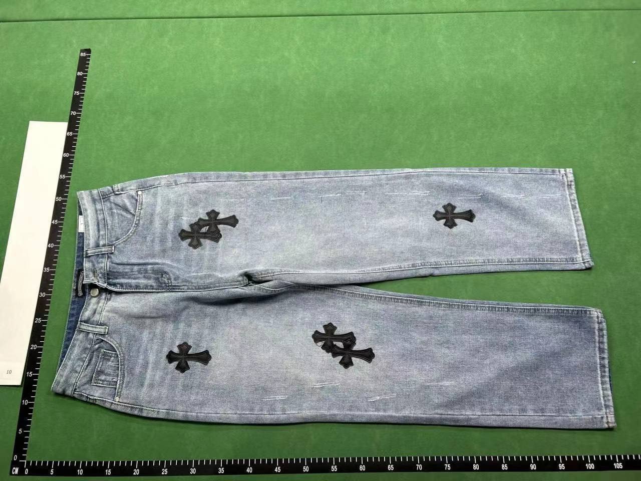 Chrome Hearts Cross Embroidered Jeans [14 styles]