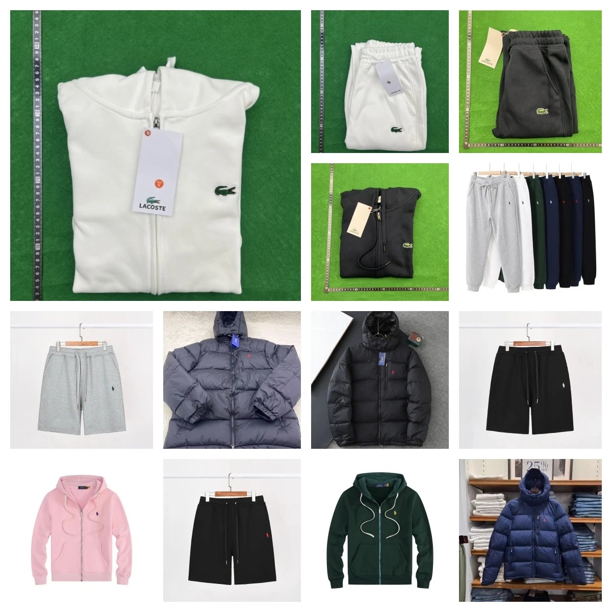 Lacoste & Polo Ralph Lauren Hoodies, Jackets, Pants & Shorts [39 styles]