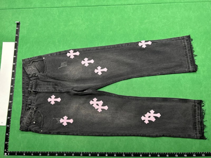 Chrome Hearts Cross Embroidered Jeans [14 styles]