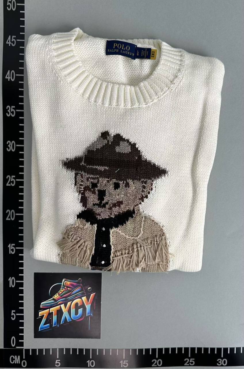 Polo Ralph Lauren Cowboy Bear Knit Sweater