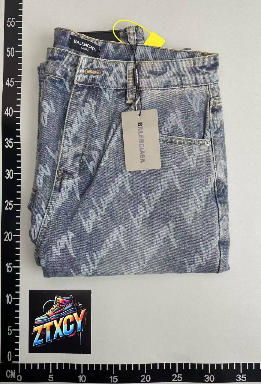 Balenciaga Logo Print Jeans [7 styles]
