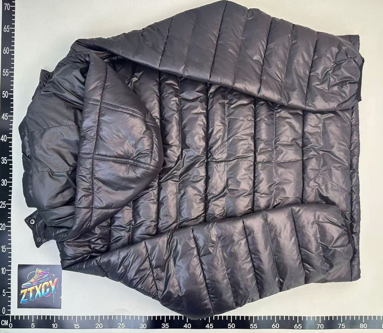 Karl Lagerfeld Skull Hooded Puffer Jacket