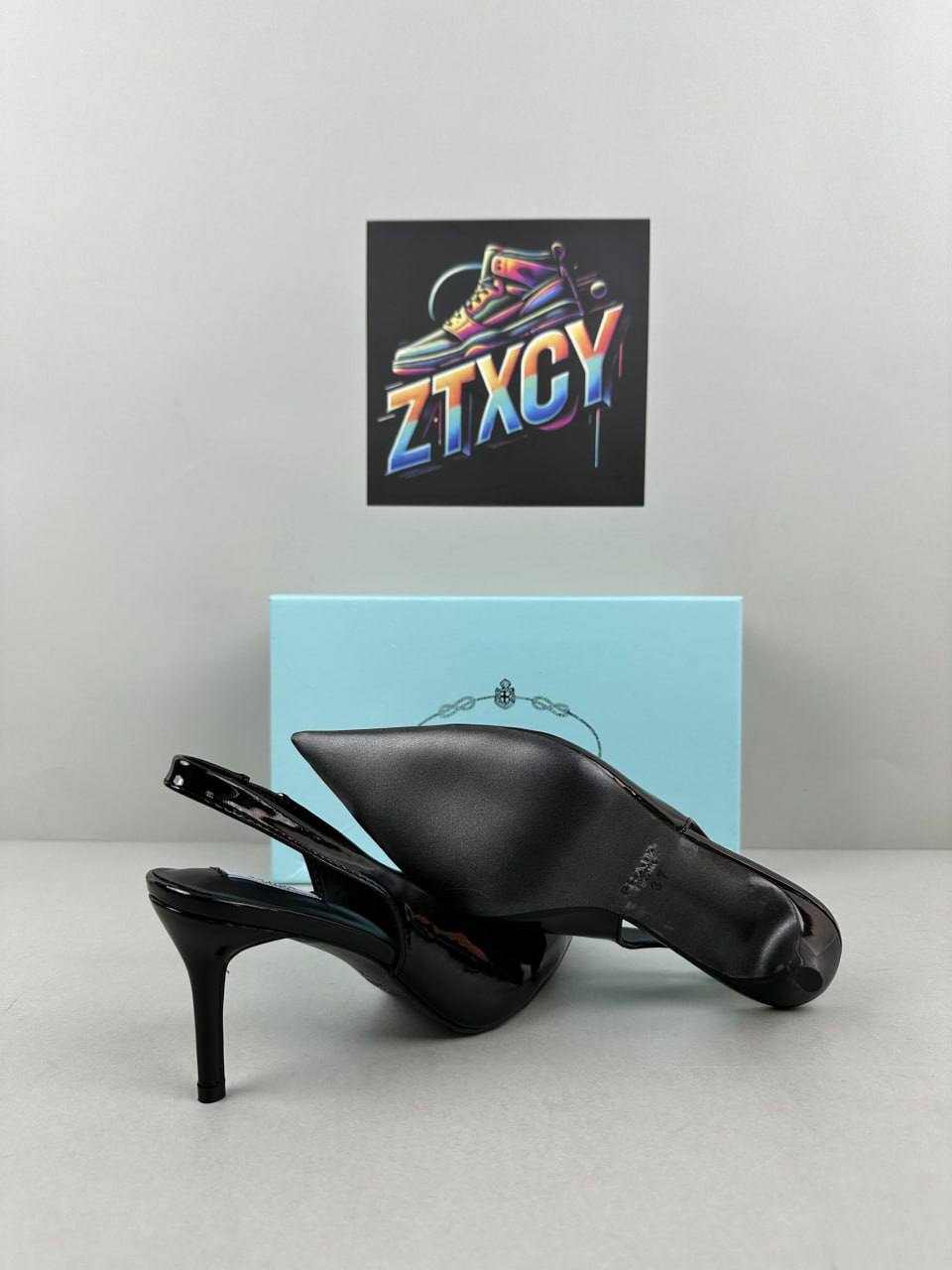 Prada Triangle Logo Pointed Toe Slingback Pumps [4 styles]