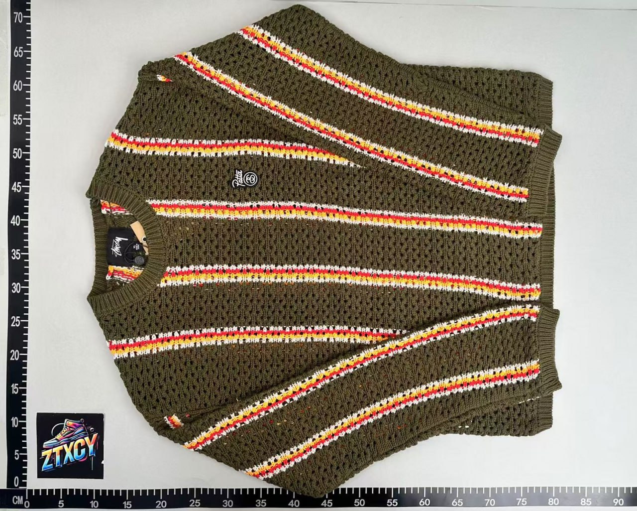 Stussy Crochet Stripe Sweater