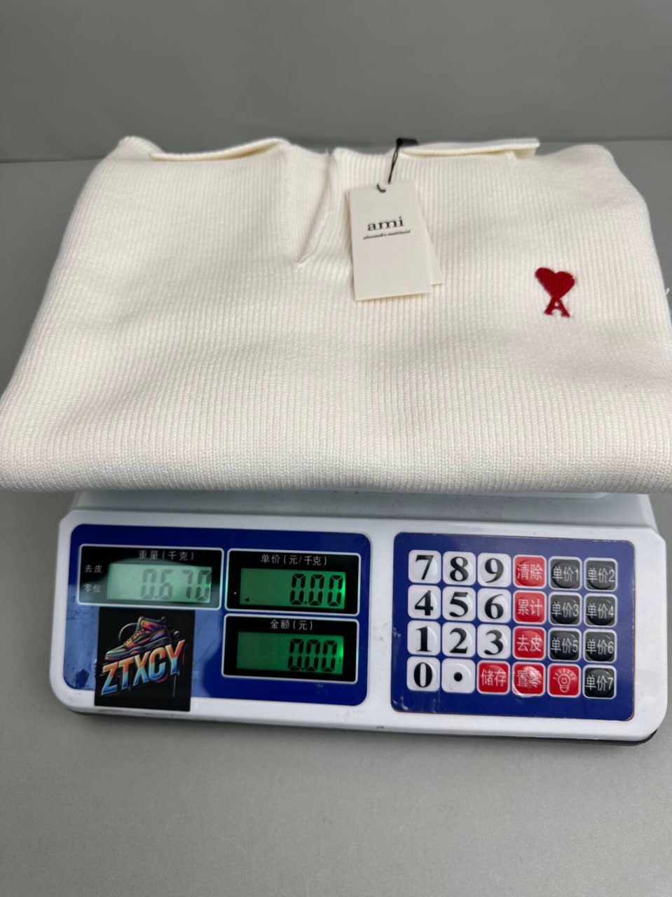 Ami Paris Heart Logo Ribbed Polo Shirt [2 styles]