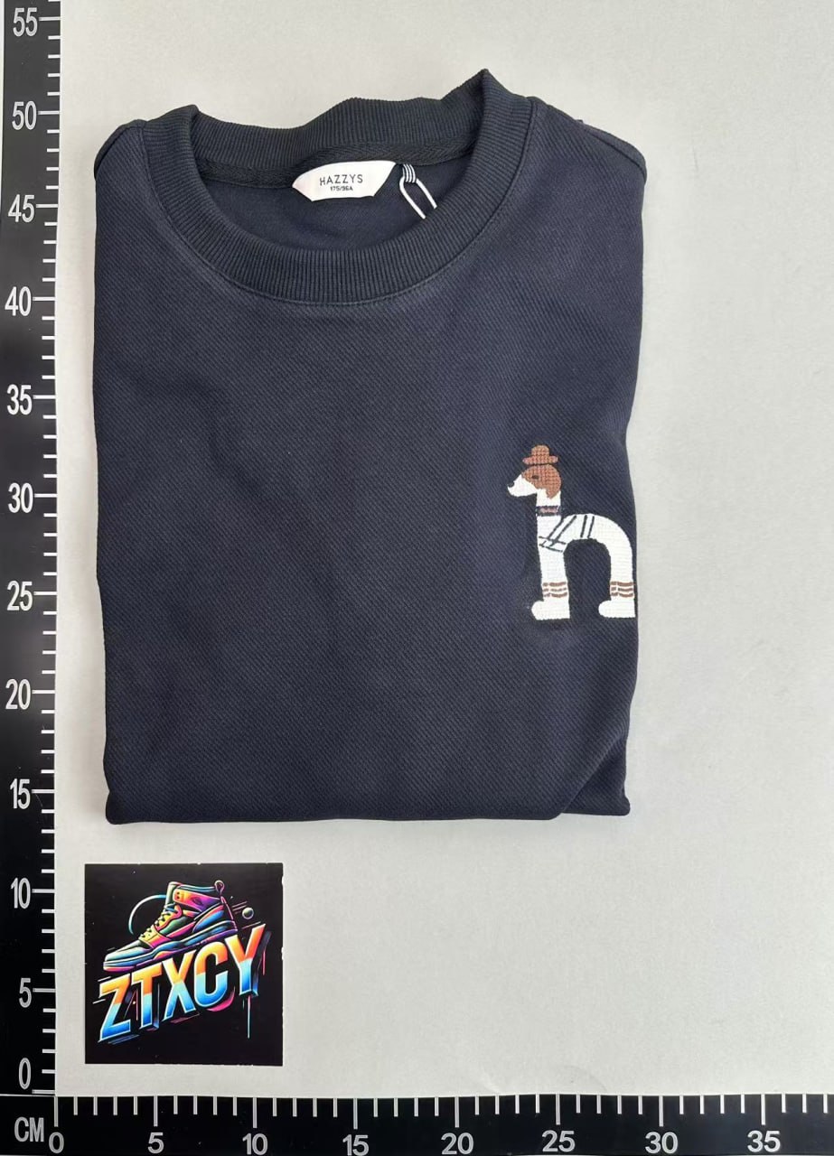 HAZZYS Embroidered 'h' Crewneck Sweatshirts [4 styles]