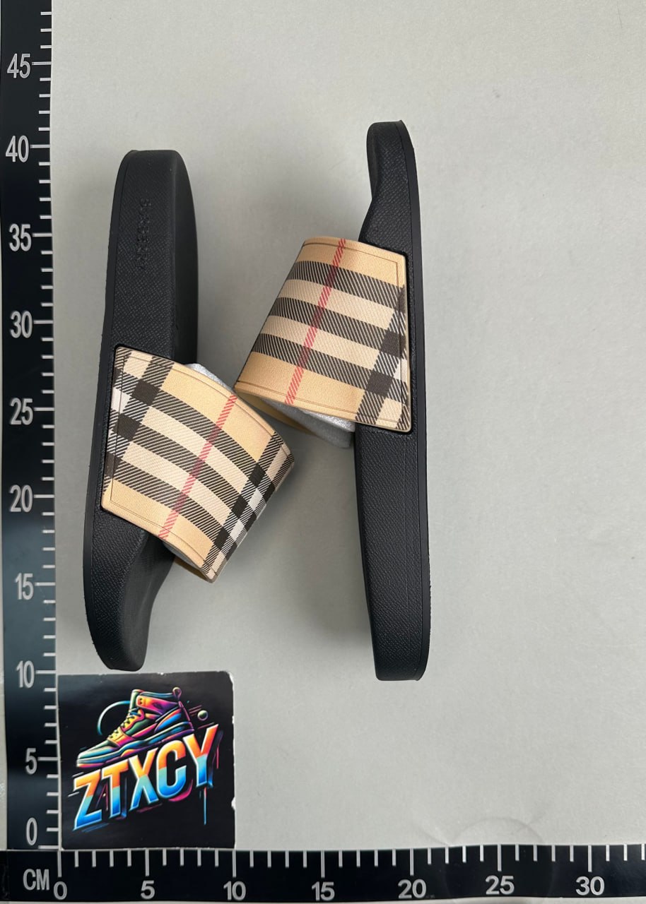 Burberry Check Slide Sandals [10 styles]