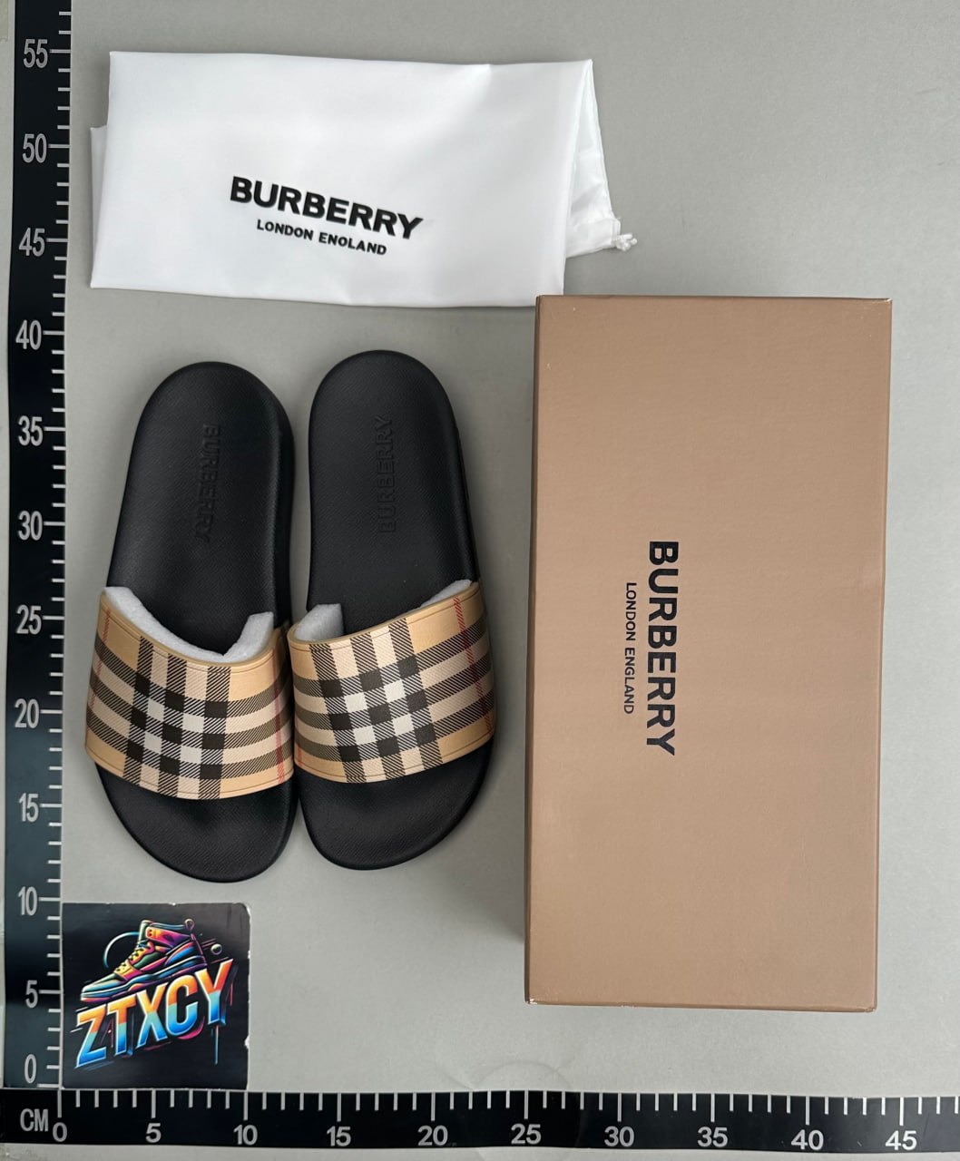Burberry Check Slide Sandals [10 styles]