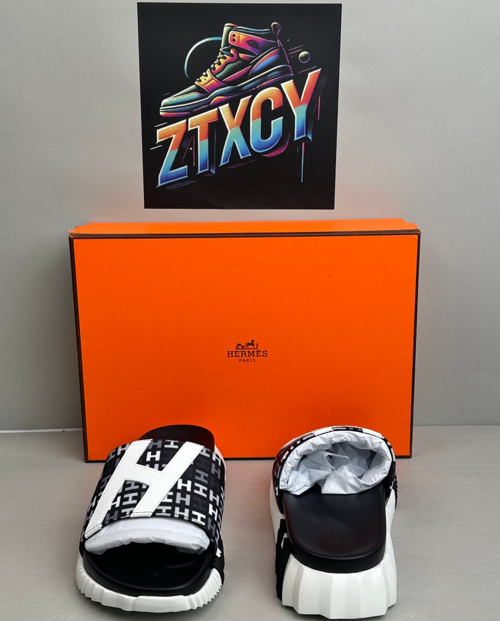 Hermès H Pattern Slide Sandals [21 styles]