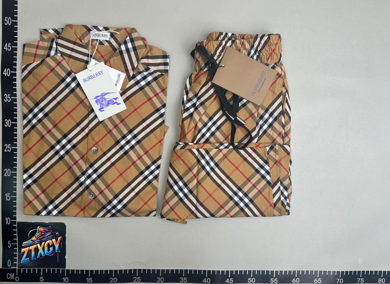Burberry Vintage Check Shirt/Shorts Set