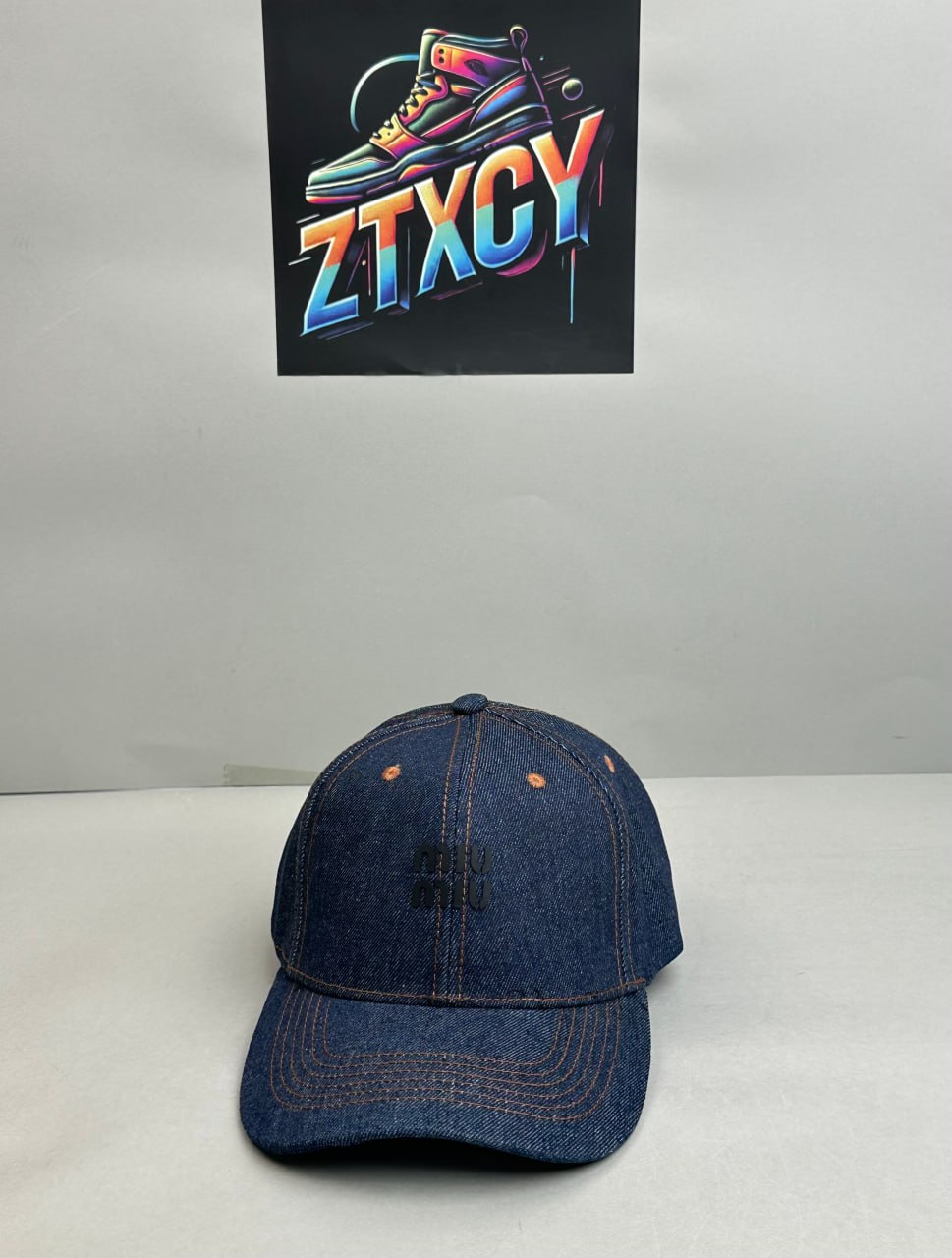 Miu Miu Denim Baseball Caps [4 styles]